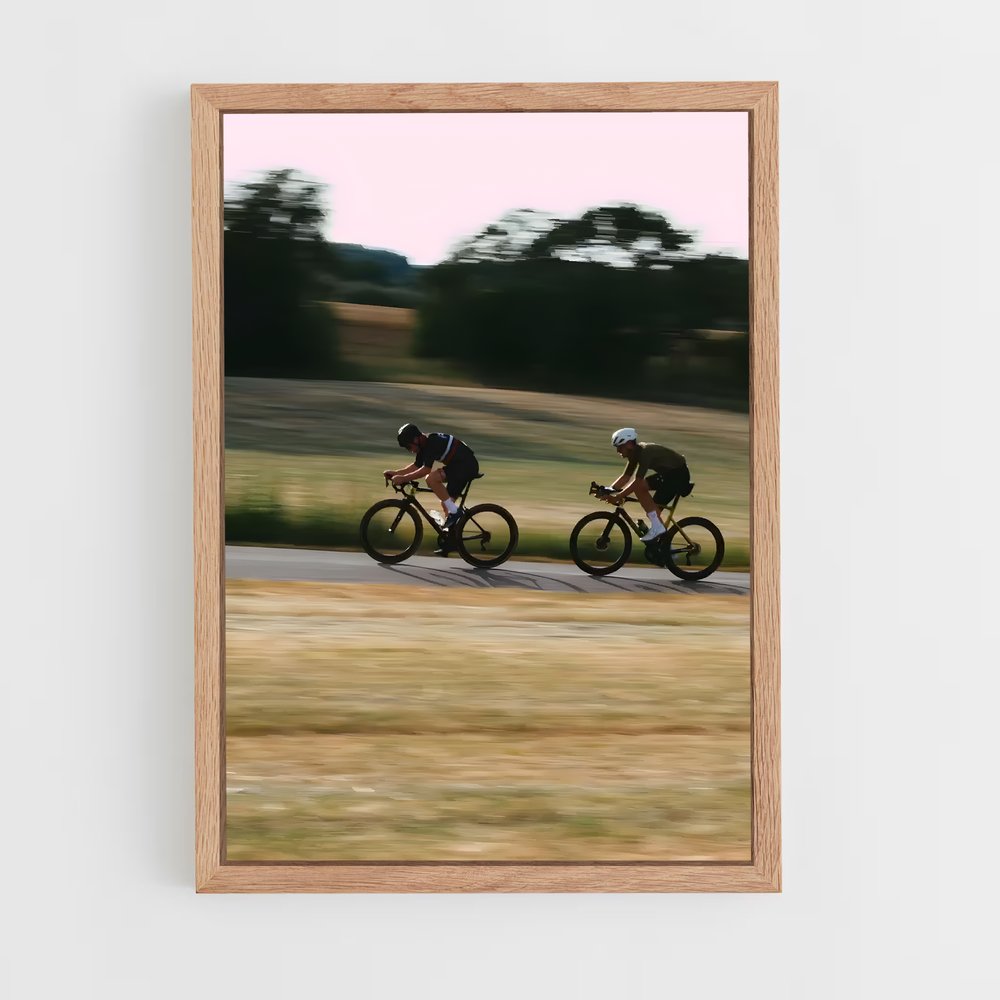 Poster Route des Cyclistes – affiche Cyclisme (vue 4)